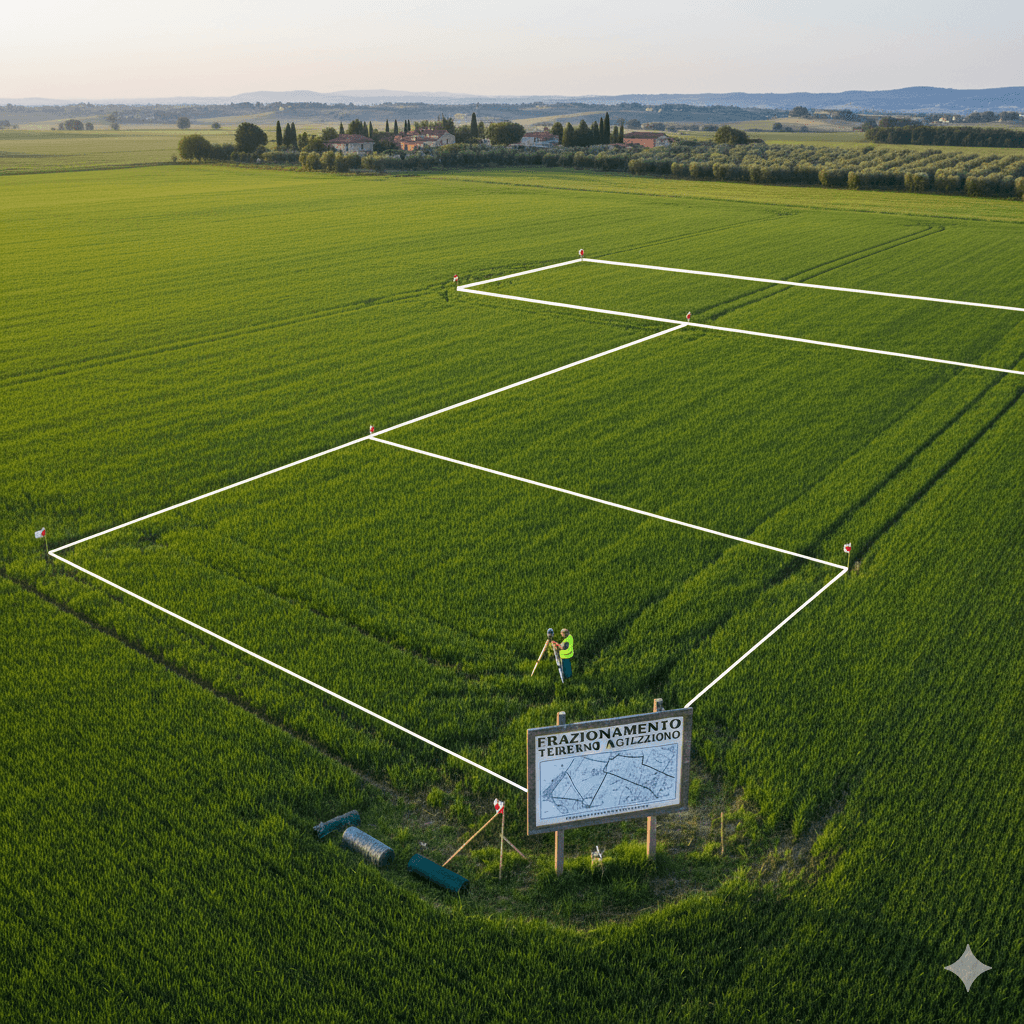 Frazionamento Terreno Agricolo - Catasto 2024